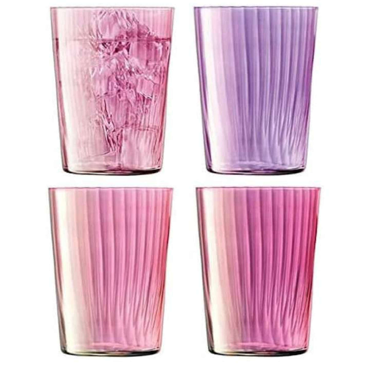 L.S.A. vaso Tumbler Gems 56 Cl surtido rosa - 4 unidades