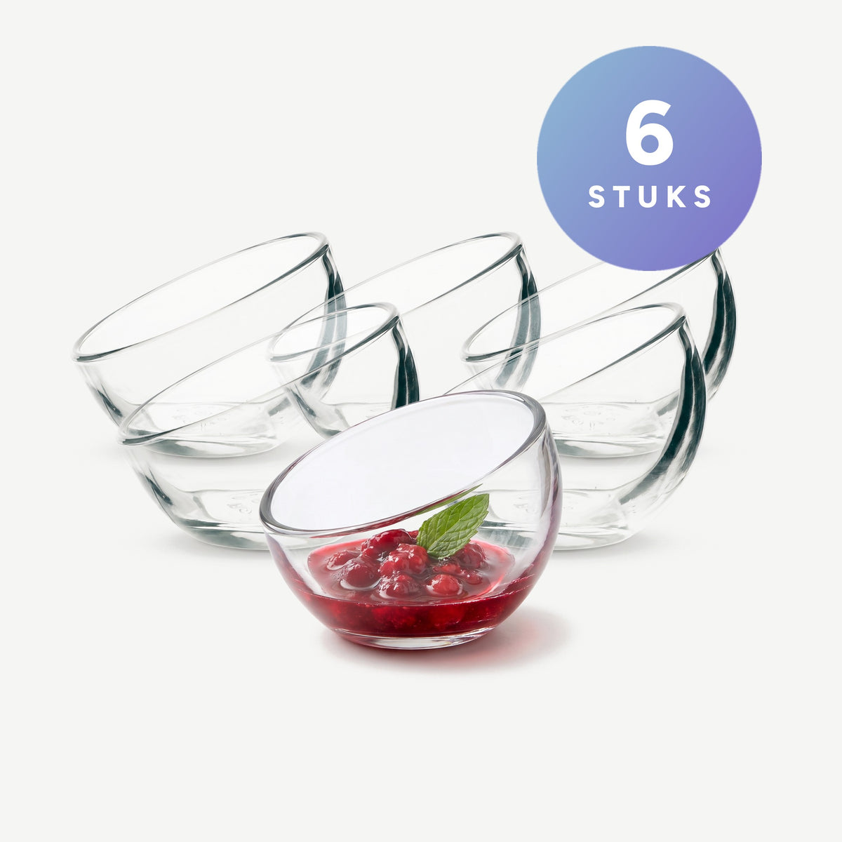 La Rochère Bubble Amuse Schaaltje 5 cl - 6 Stuks compleet in beeld