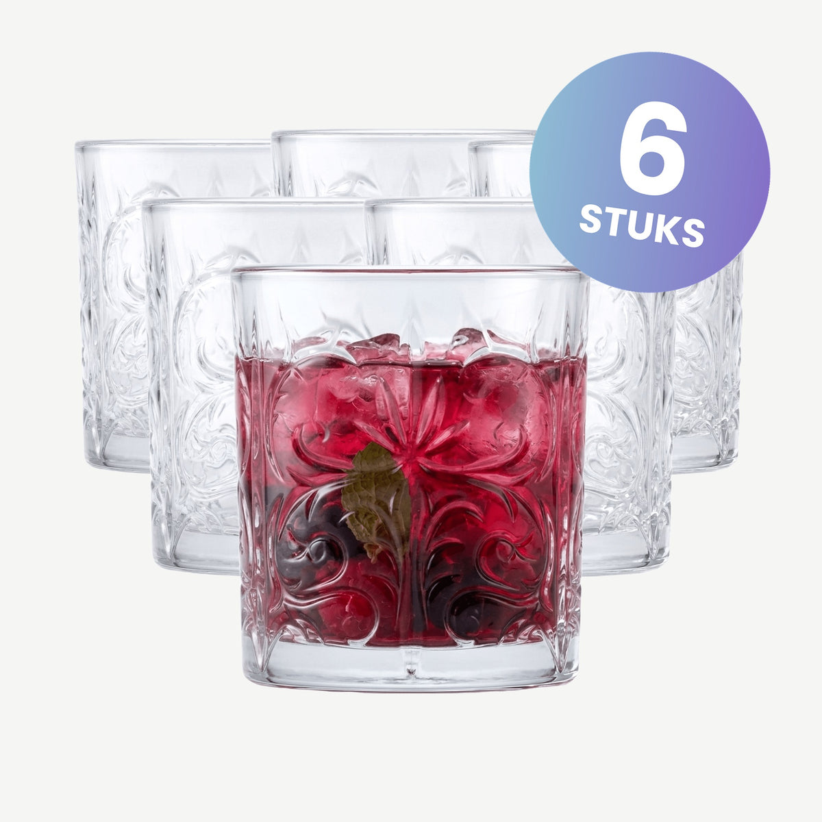RCR Tattoo Tumbler 34 Cl - set van 6 glazen